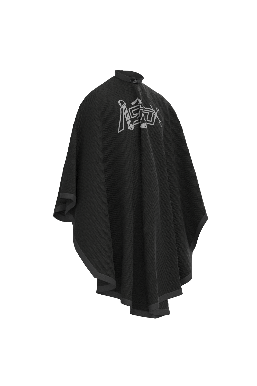 ASTRO KICKS AND GOODS ASTRO BARBER CAPE - BLACK AND WHITE