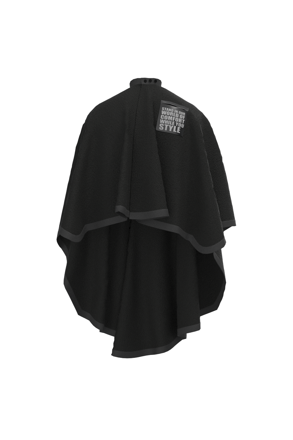 ASTRO KICKS AND GOODS ASTRO BARBER CAPE - BLACK AND WHITE