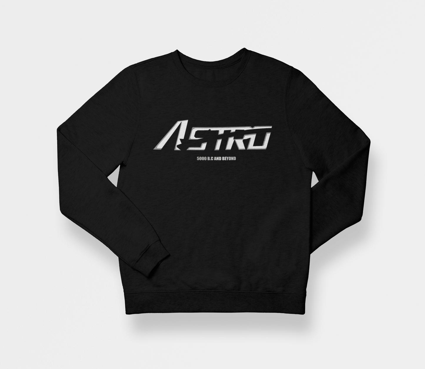 ASTRO KICKS AND GOODS ASTRO BUBBLE CREWNECK SWEATSHIRT - BLACK NIGHT